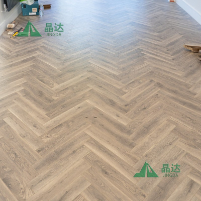 12mm AC5 Premium Grey Oak Herringbone Laminate Flooring