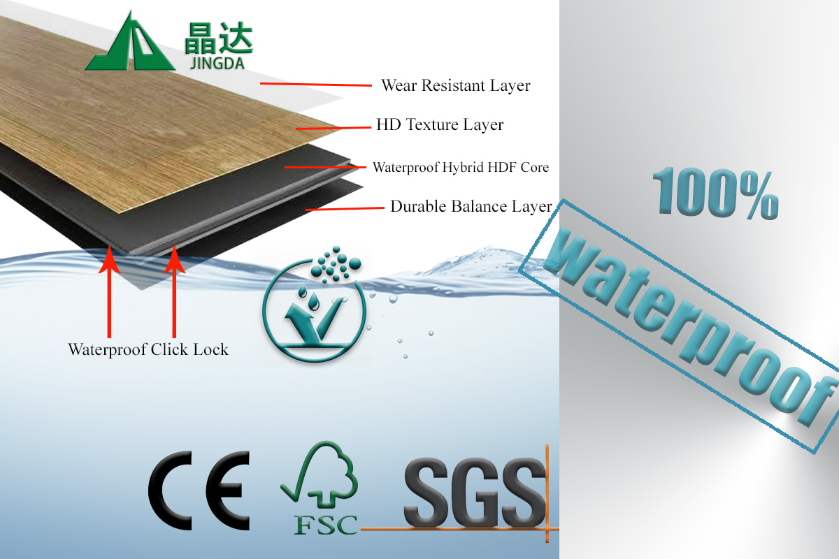 1515mm hybrid waterproof flooring 