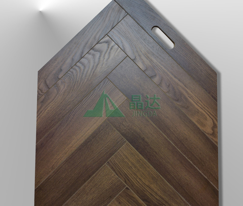 Dark Brown Classic Herringbone Laminate Flooring