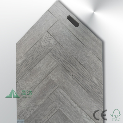 Light Grey Herringbone Floor