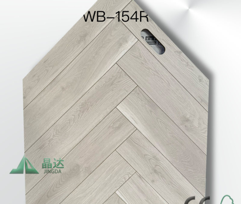 Light Grey Herringbone Laminate Flooring